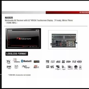 Nakamichi NA3020 2-DIN Built-in Bluetooth Touch Sc